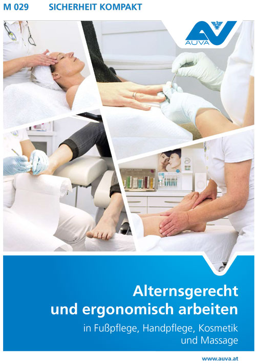 Titelbild des Merkblattes M 029 "Alternsgerecht und ergonomisch arbeiten"