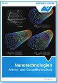 Titelbild des Merkblattes M 310, Nanotechnologien