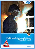 Titelbild der Broschüre "Elektrotechnische Arbeiten"
