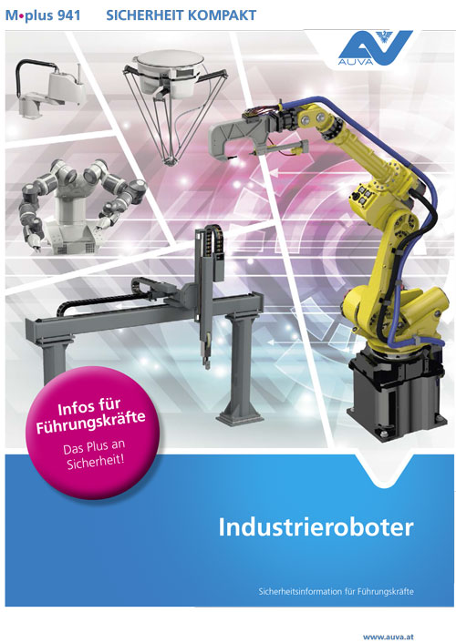 Titelbild des Merkblattes M.plus 941 "Industrieroboter"